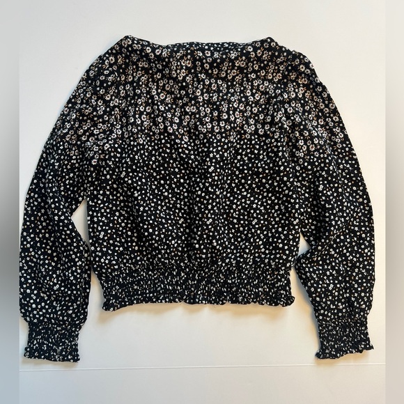 *New* 𝐌𝐀𝐘𝐎𝐑𝐀𝐋 Black Printer Blouse, Size 8, NWT! - Picture 3 of 3